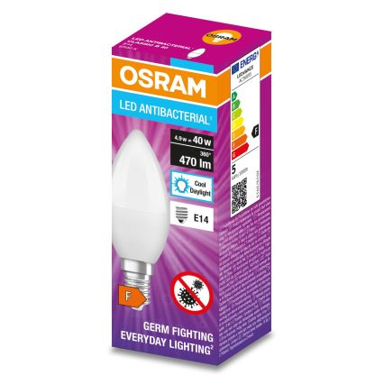 LED Antibakterinė lemputė B40 E14/4,9W/230V 6500K - Osram