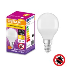 LED Antibakterinė lemputė P40 E14/4,9W/230V 2700K - Osram