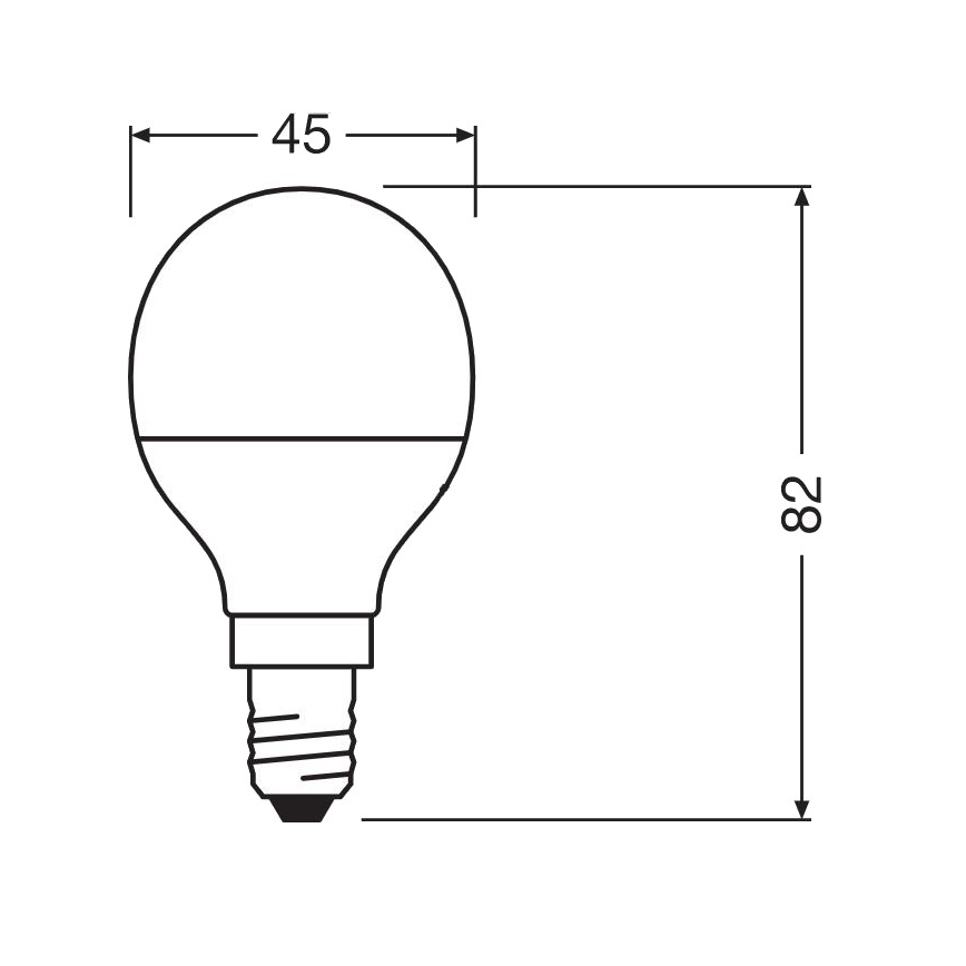 LED Antibakterinė lemputė P40 E14/4,9W/230V 4000K - Osram