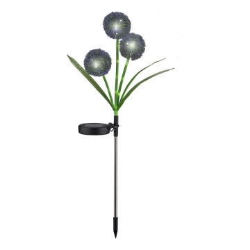 LED apšvietimas, įkraunamas saulės energija ALLIUM LED/1,2V 6500K 600 mAh IP44 juoda