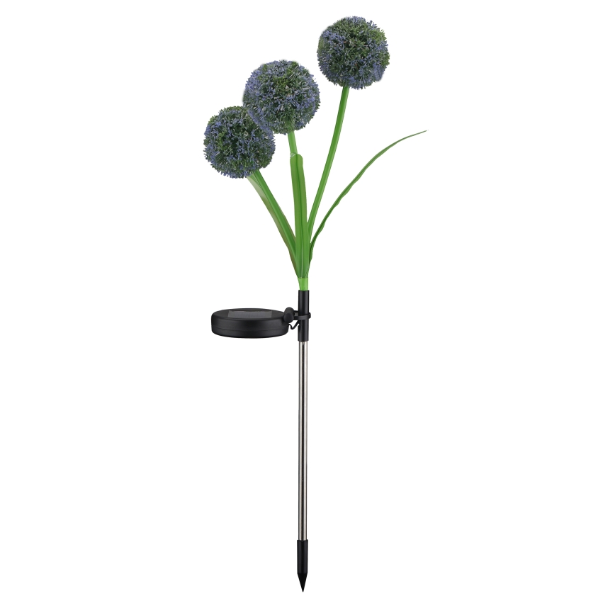 LED apšvietimas, įkraunamas saulės energija ALLIUM LED/1,2V 6500K 600 mAh IP44 juoda
