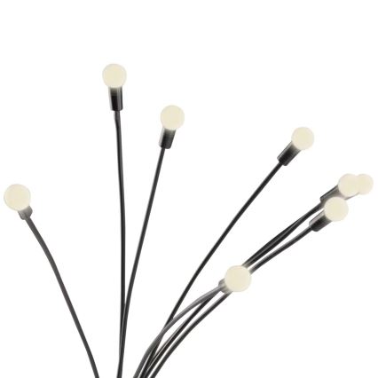 LED apšvietimas, įkraunamas saulės energija FIORINI 8xLED/1,2V 600 mAh IP44 juoda