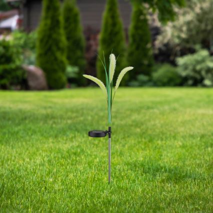 LED apšvietimas, įkraunamas saulės energija FLORA LED/1,2V 3000K 600 mAh IP44 juoda