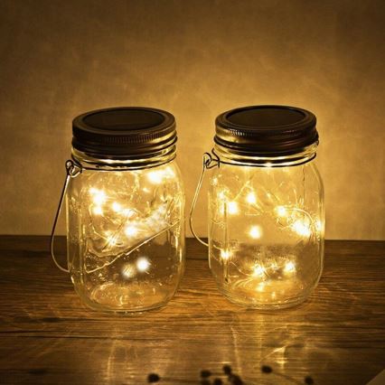 LED apšvietimas, įkraunamas saulės energija JAR LED/1,2V 600 mAh IP44