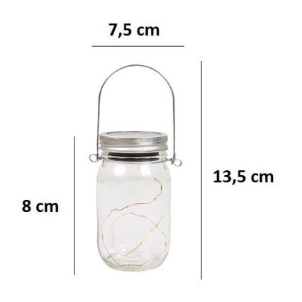 LED apšvietimas, įkraunamas saulės energija JAR LED/1,2V 600 mAh IP44