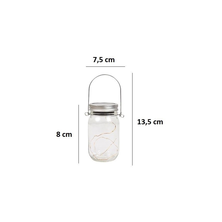 LED apšvietimas, įkraunamas saulės energija JAR LED/1,2V 600 mAh IP44