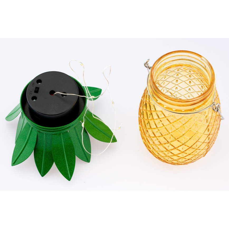 LED apšvietimas, įkraunamas saulės energija JAR LED/1,2V IP44 ananasų