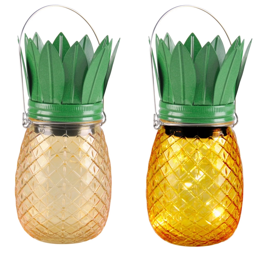 LED apšvietimas, įkraunamas saulės energija JAR LED/1,2V IP44 ananasų
