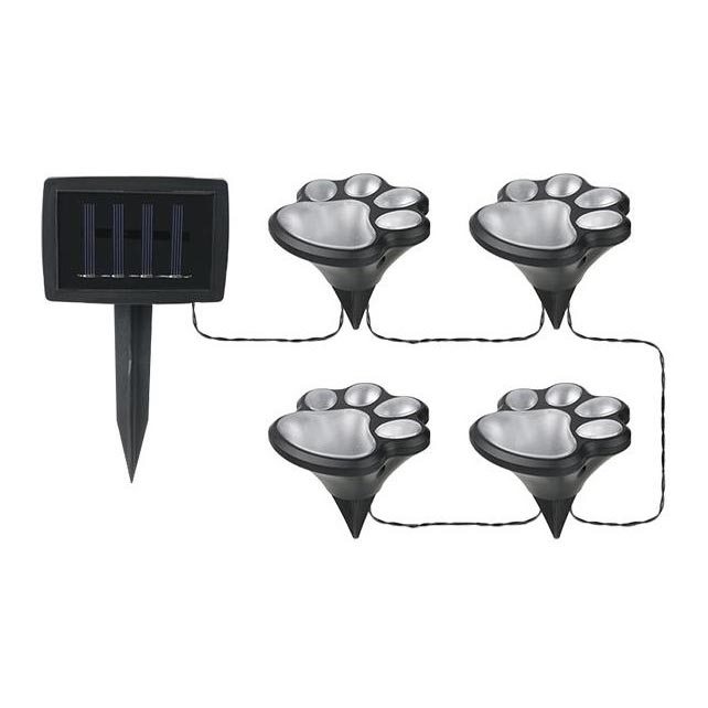 LED apšvietimas, įkraunamas saulės energija LED/0,14W/2V IP44 paws