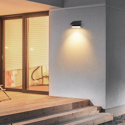 LED apšvietimas, įkraunamas saulės energija LED/0,9W/3,7V 3000K IP65 juoda