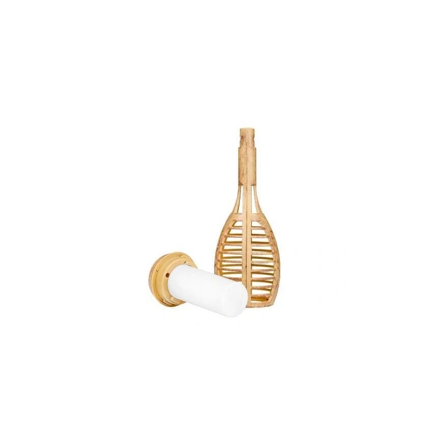 LED apšvietimas, įkraunamas saulės energija MINISPARK BAMBOO LED/1,8W/5,5V IP44 smėlio spalva