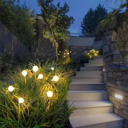 LED apšvietimas, įkraunamas saulės energija MULTI LED/0,06W/1,2V 150 mAh IP44 juoda