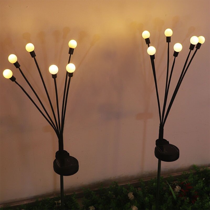 LED apšvietimas, įkraunamas saulės energija MULTI LED/0,06W/1,2V 150 mAh IP44 juoda