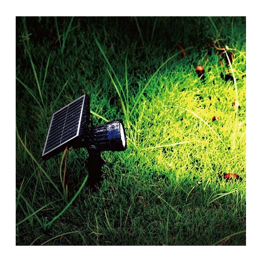 LED apšvietimas, įkraunamas saulės energija SPIKE LED/2W/5,5V IP65 3000K 1200 mAh
