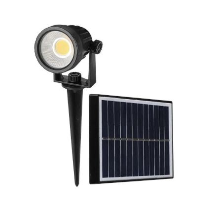 LED apšvietimas, įkraunamas saulės energija SPIKE LED/2W/5,5V IP65 3000K 1200 mAh