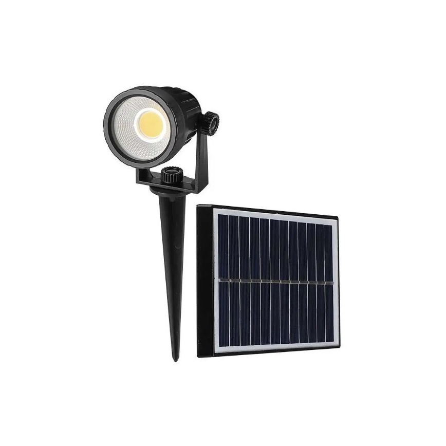 LED apšvietimas, įkraunamas saulės energija SPIKE LED/2W/5,5V IP65 3000K 1200 mAh
