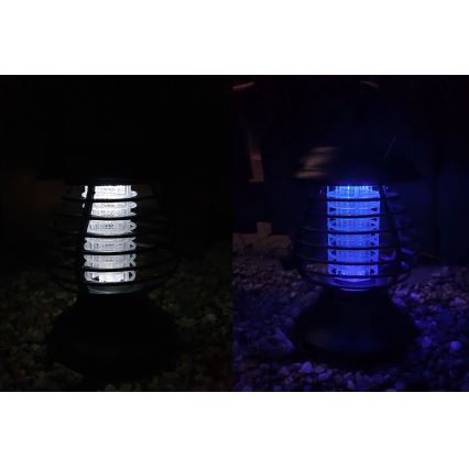 LED apšvietimas, įkraunamas saulės energija su vabzdžių gaudykle LED/1,2V 600 mAh IP44