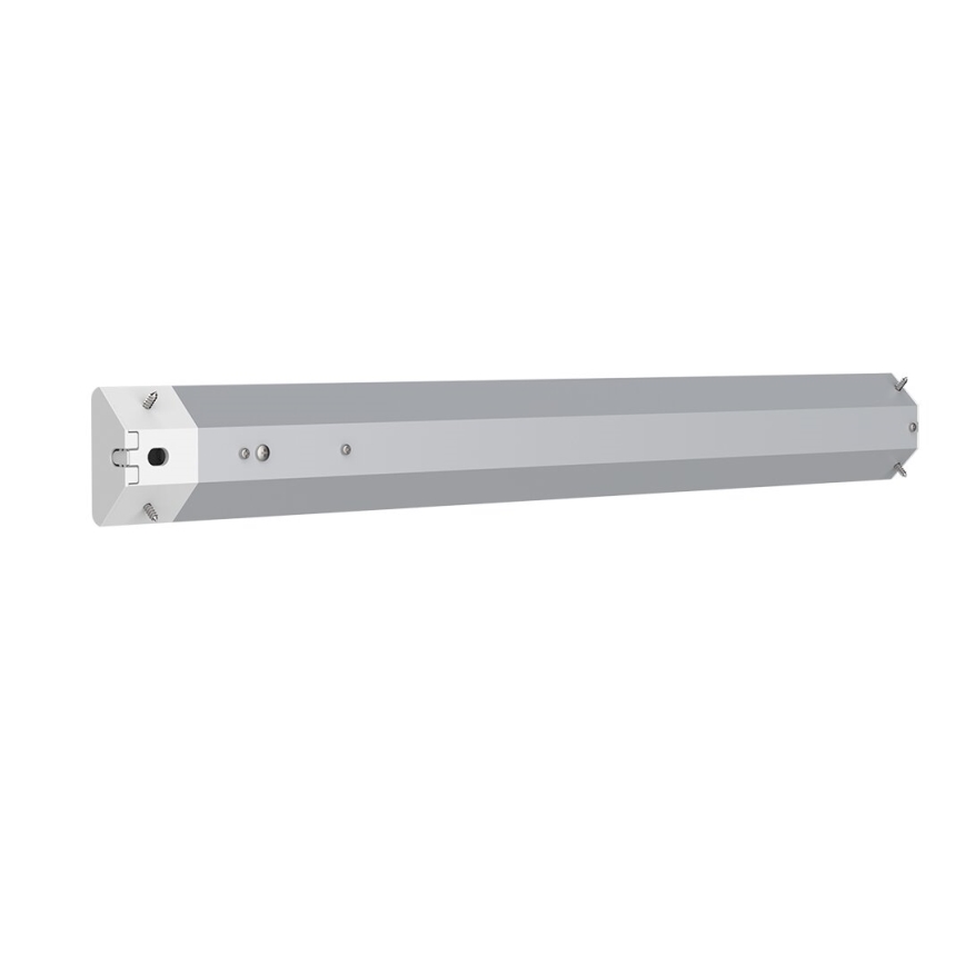 LED Apšvietimas po virtuvės spintele su lizdais ir USB prievadais LED/18W/230V 4000K sidabras