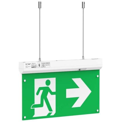 LED avarinė lemputė EMERGENCY EXIT LED/2,5W/230V 4in1 6000K