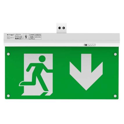 LED avarinė lemputė EMERGENCY EXIT LED/2,5W/230V 4in1 6000K