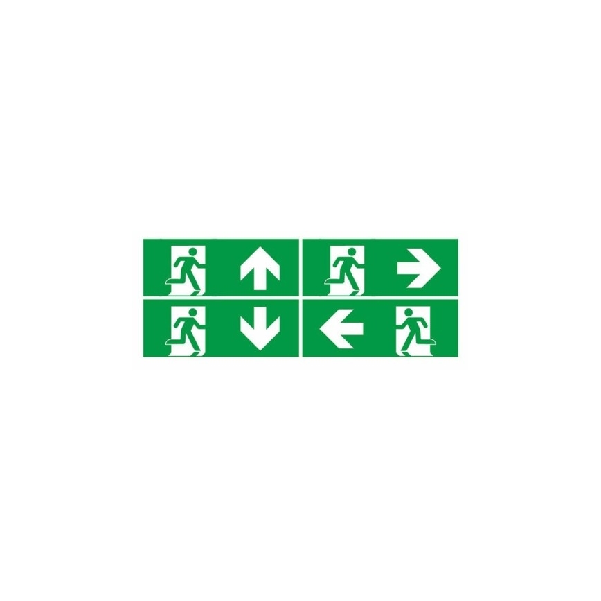 LED avarinė lemputė EMERGENCY EXIT LED/3W/230V 6400K IP65