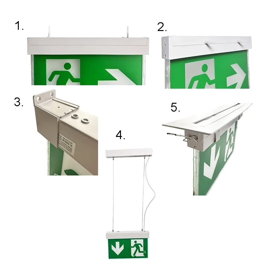 LED avarinė lemputė LED/2W/230V 6000K 1500 mAh