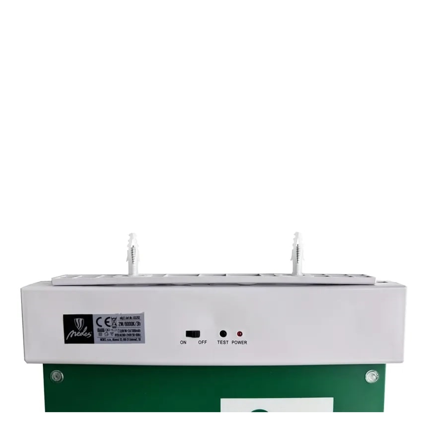 LED avarinė lemputė LED/2W/230V 6000K 300 mAh