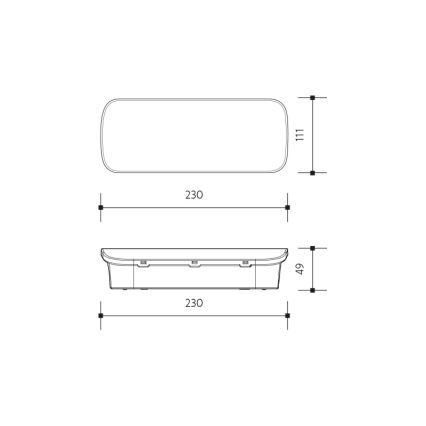 LED avarinė lemputė VIRGO EVO LED/1W/230V 6000K IP65