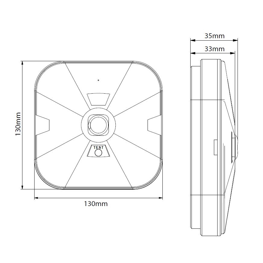 LED avarinis šviestuvas GATRION LED/3/1W/3,2V 6000K 3000 mAh IP54 baltas