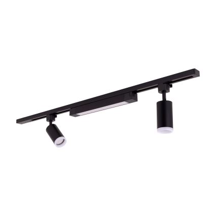 LED Bodinė šviesa TRACER 2xGU10/10W/230V + LED/20W 1 m juoda