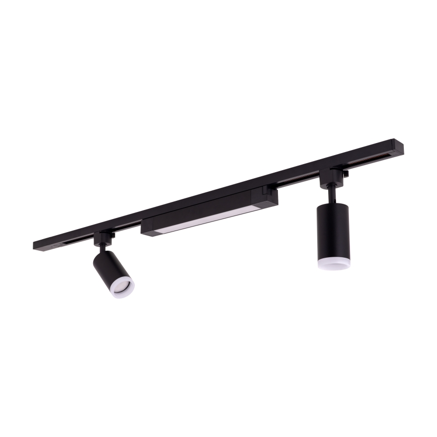 LED Bodinė šviesa TRACER 2xGU10/10W/230V + LED/20W 1 m juoda