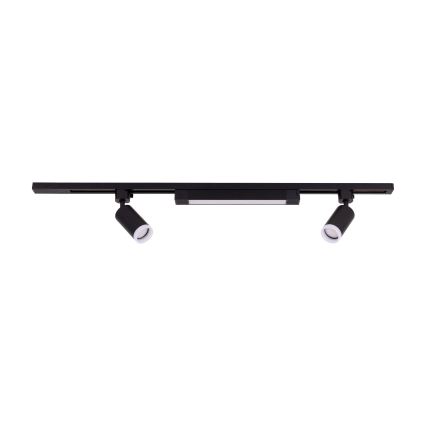 LED Bodinė šviesa TRACER 2xGU10/10W/230V + LED/20W 1 m juoda