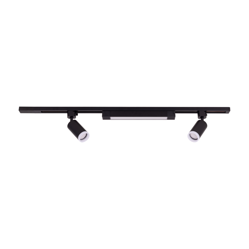 LED Bodinė šviesa TRACER 2xGU10/10W/230V + LED/20W 1 m juoda