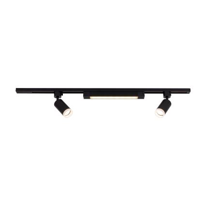 LED Bodinė šviesa TRACER 2xGU10/10W/230V + LED/20W 1 m juoda