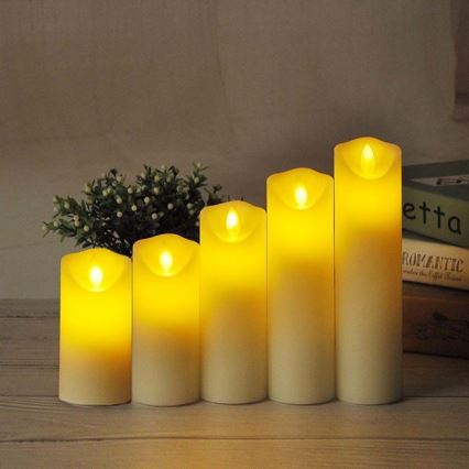 LED Candle LED/2xAA šilta balta 11 cm