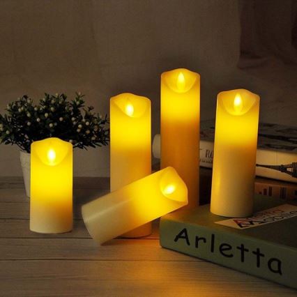 LED Candle LED/2xAA šilta balta 11 cm