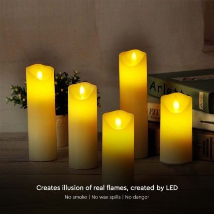 LED Candle LED/2xAA šilta balta 11 cm