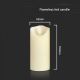 LED Candle LED/2xAA šilta balta 11 cm