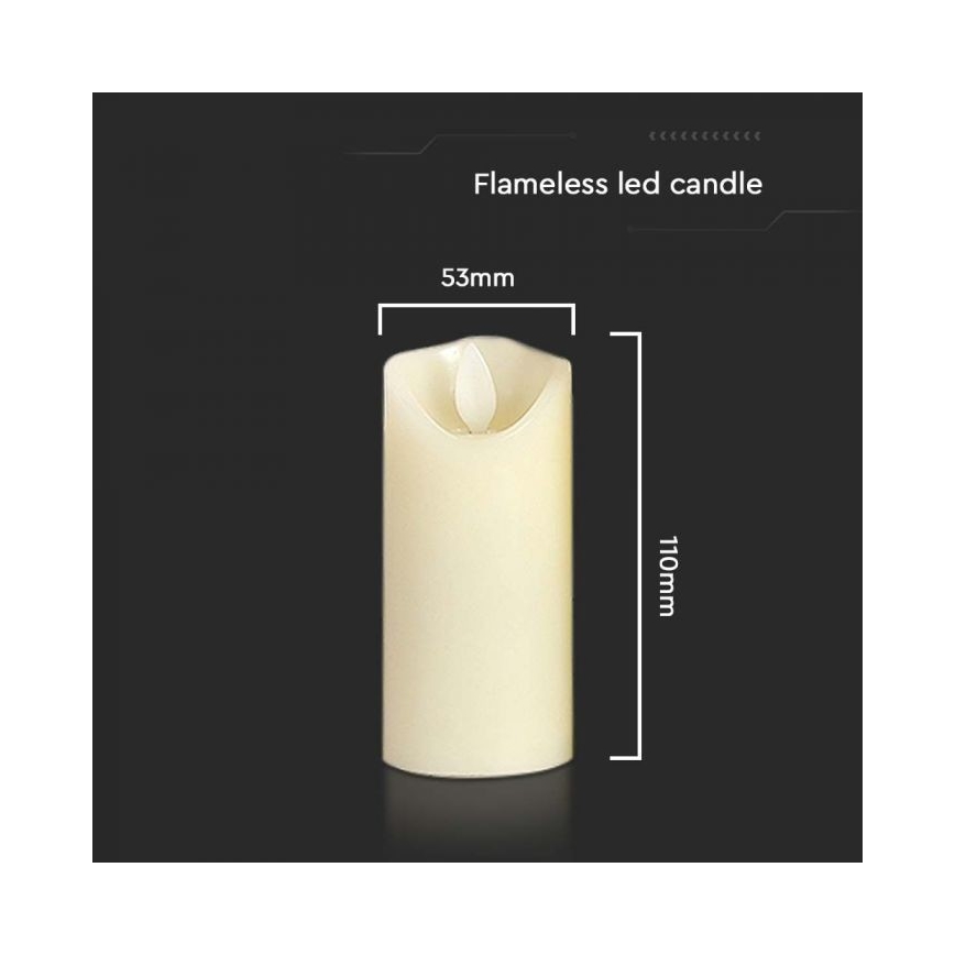 LED Candle LED/2xAA šilta balta 11 cm