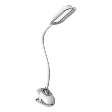 LED+CCT Dimeriuojama stalo lempa su spaustuku CLIP LED/7,5W/230V 3000/4200/5000K balta