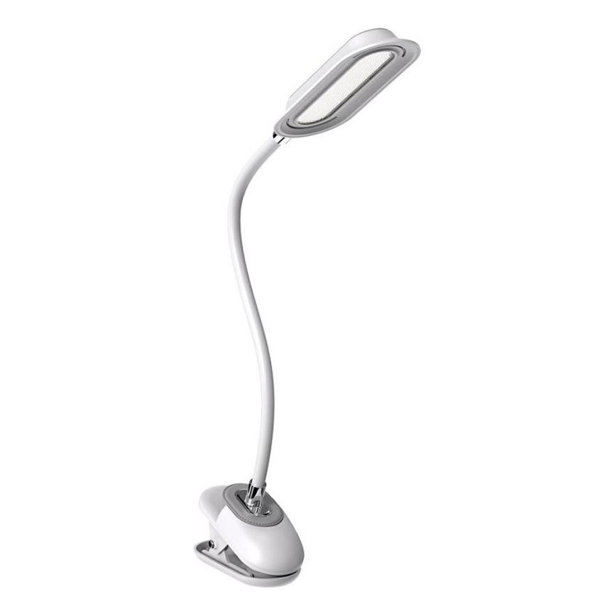 LED+CCT Dimeriuojama stalo lempa su spaustuku CLIP LED/7,5W/230V 3000/4200/5000K balta