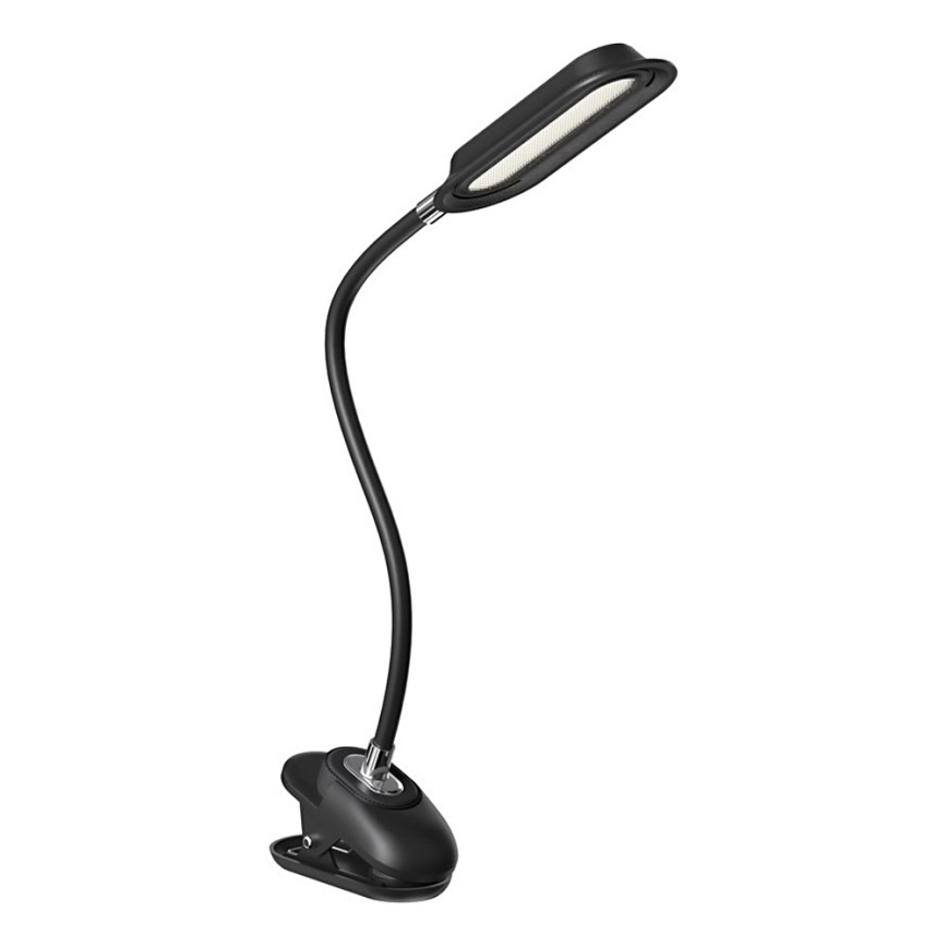 LED+CCT Reguliuojamas stalo šviestuvas su spaustuku CLIP LED/7,5W/230V 3000/4200/5000K juodas