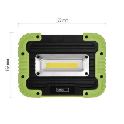 LED COB Įkraunamas Prožektoriaus šviestuvas LED/3,7V 3000 mAh IP44