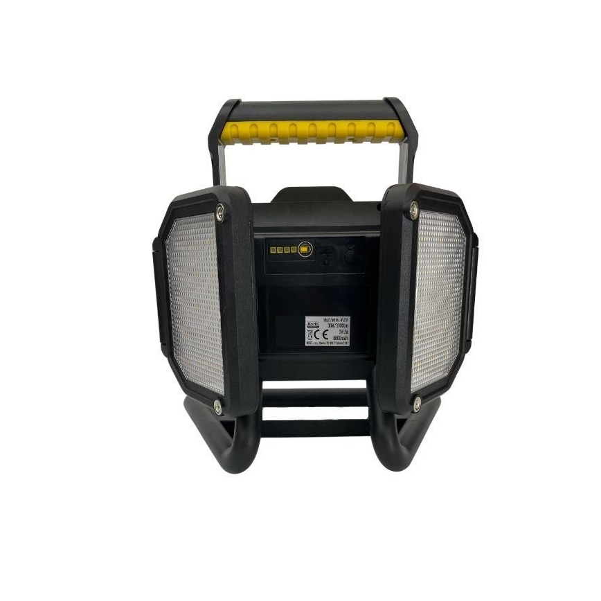 LED darbo šviestuvas su reguliuojamu ryškumu LED/50W/5V 12000 mAh IP54