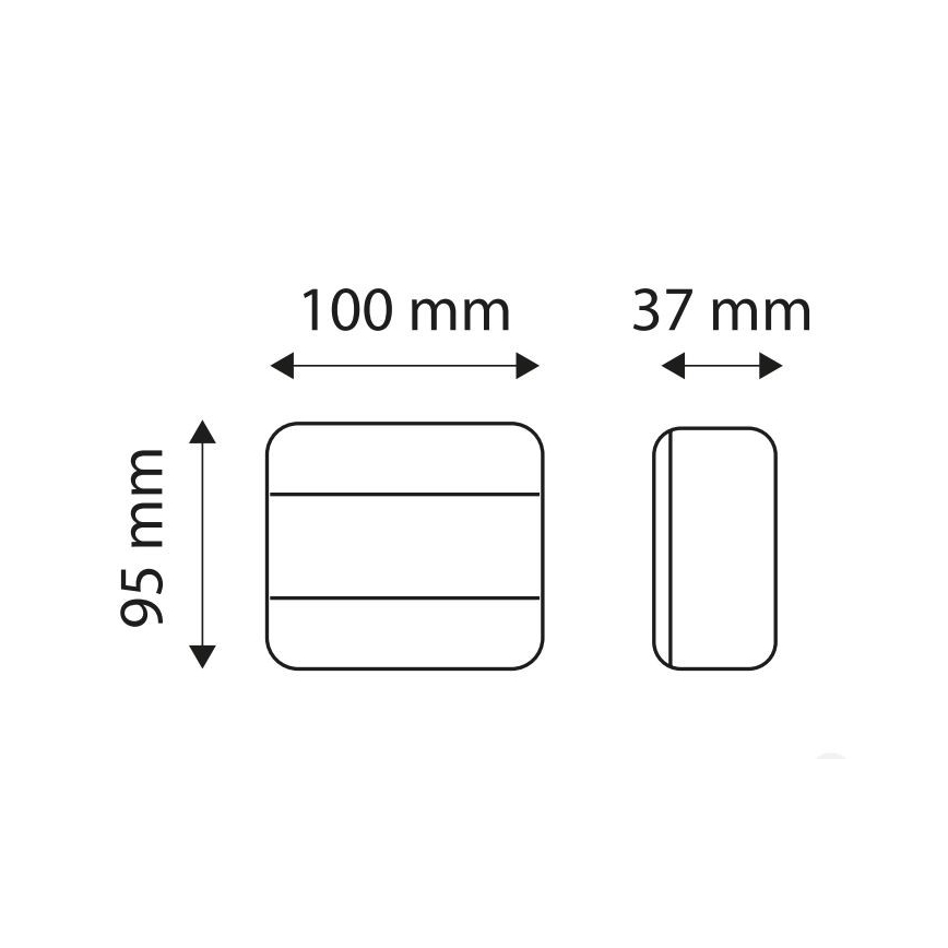 LED daugiafunkcis galinis žibintas MULTI LED/1,5W/12V IP65 raudona/oranžinė