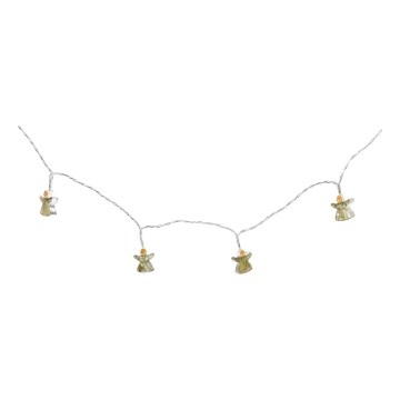 LED dekoratyvinė girlianda 10xLED/2xAA 1,65m šiltai balta