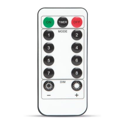 LED Dekoratyvinė girlianda HALLOWEEN LED/5V/8 funkcijų voratinklis + pultelis