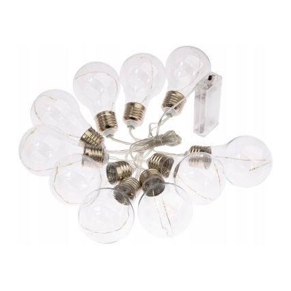 LED dekoratyvinė girlianda SMOLDER 2,1 m 10xLED/2xAA