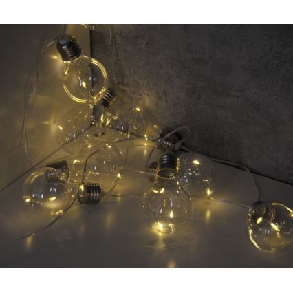 LED dekoratyvinė girlianda SMOLDER 2,1 m 10xLED/2xAA