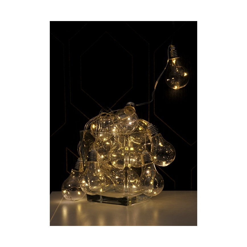 LED Dekoratyvinė girlianda SMOLDER 5,3 m 20xLED/2,7W/230V
